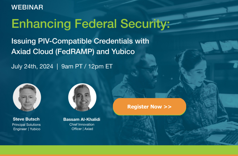 Joint webinar with Yubico on enhancing federal security